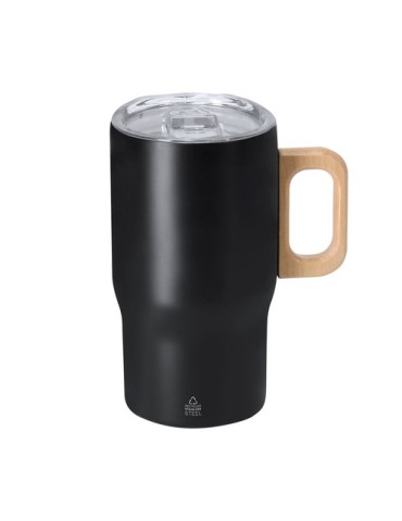 Tasse Thermique Zaran Matières : bois Couleurs : blanc 2