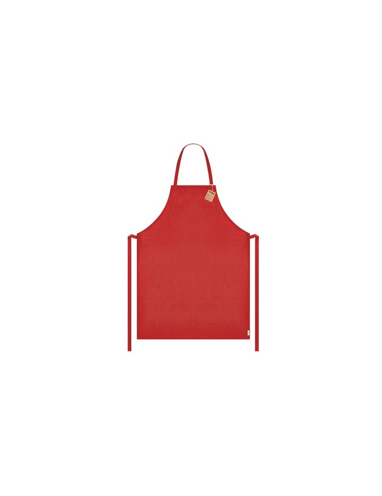 Tablier Guandak Matières : coton recyclé Couleurs : rouge impression haute définition