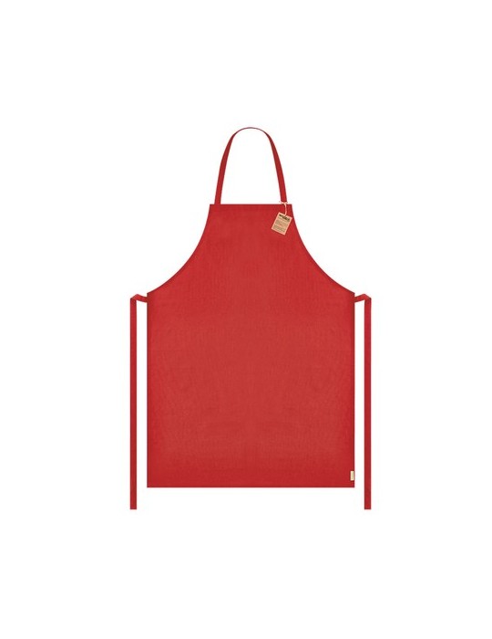Tablier Guandak Matières : coton recyclé Couleurs : rouge impression haute définition