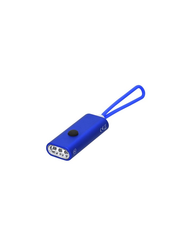 Lampe Terbon Matières : aluminium recyclé  Couleurs : bleu personnalisable avec votre logo