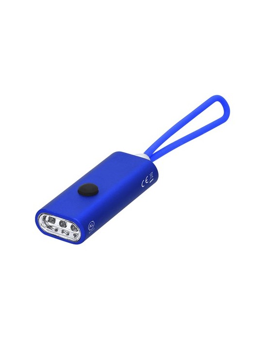 Lampe Terbon Matières : aluminium recyclé  Couleurs : bleu personnalisable avec votre logo