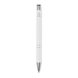 Stylo à bille  en aluminium recyclé personnalisable - BERN RA Matières : aluminium recyclé  Couleurs : blanc cadeau affaires élé