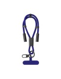 Câble de Charge Support Euclab Matières : PET recyclé Couleurs : bleu