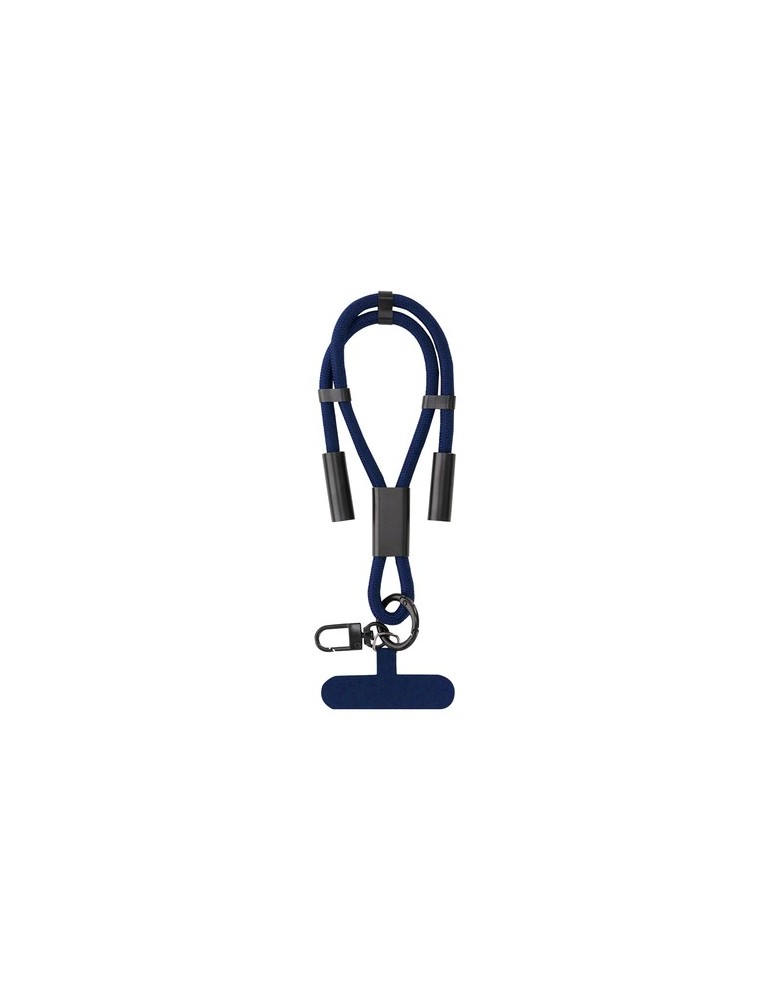 Câble de Charge Support Euclab Matières : PET recyclé Couleurs : bleu marine impression haute définition