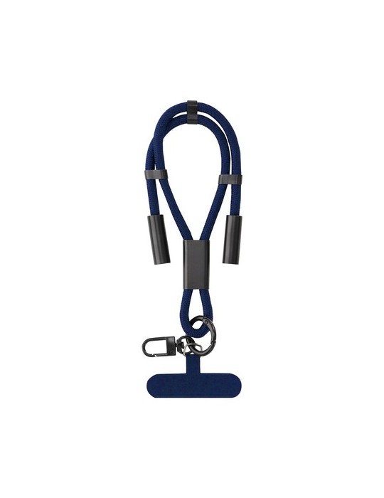 Câble de Charge Support Euclab Matières : PET recyclé Couleurs : bleu marine impression haute définition