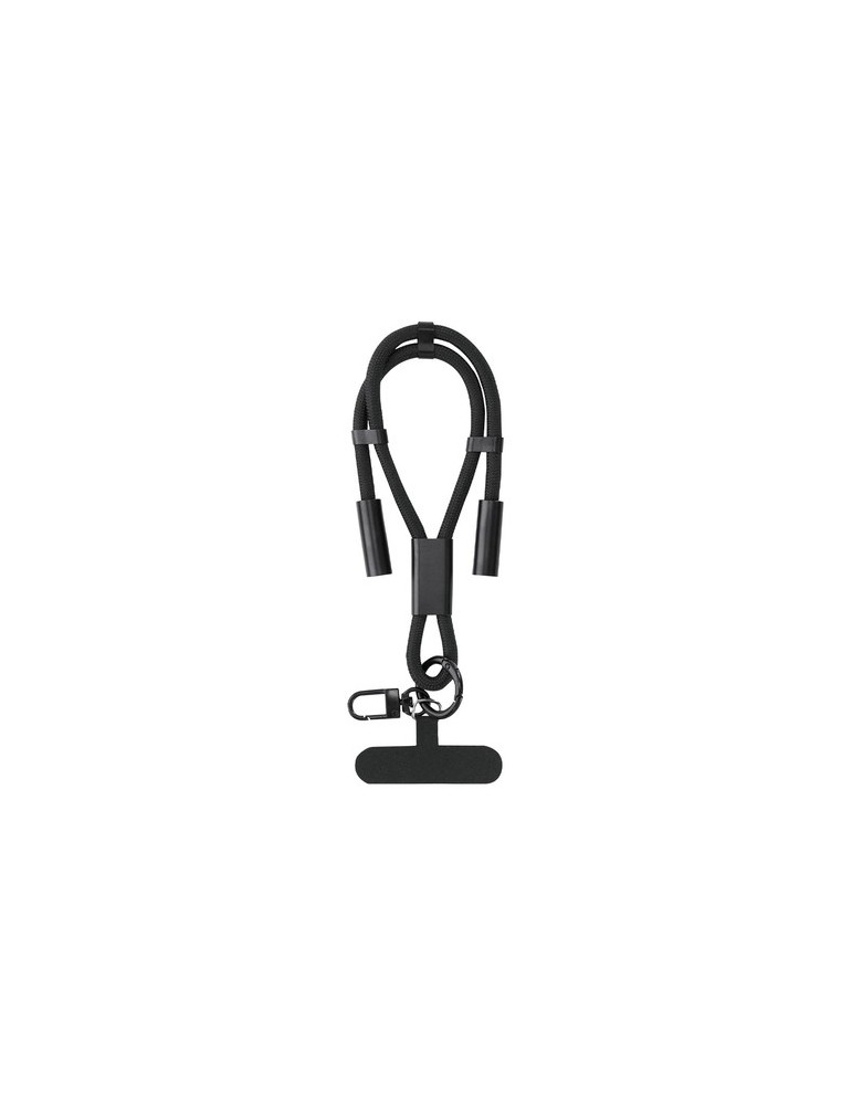 Câble de Charge Support Euclab Matières : PET recyclé Couleurs : noir personnalisable avec votre logo