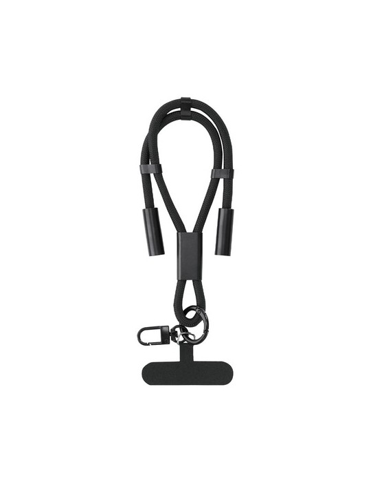 Câble de Charge Support Euclab Matières : PET recyclé Couleurs : noir personnalisable avec votre logo