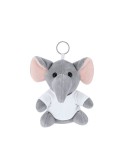 Porte-Clés Peluche Gunnin Matières : polyester Couleurs : blanc personnalisable avec votre logo