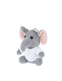 Porte-Clés Peluche Gunnin Matières : polyester Couleurs : blanc cadeau entreprise pas cher