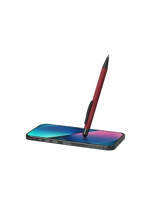 Stylet Bille Rilon Matières : caoutchouc Couleurs : noir impression logo haute qualité