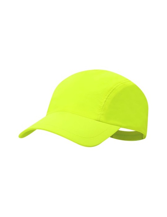 Casquette Renard Matières : élasthanne Couleurs : jaune fluo personnalisable avec votre logo