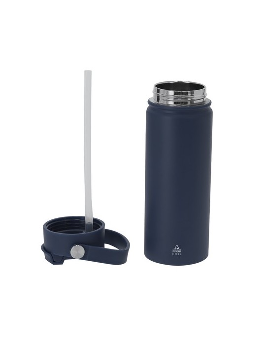 Bidon Thermique Alister Couleurs : noir Matières : acier inoxydable recyclé accessoire événementiel unique