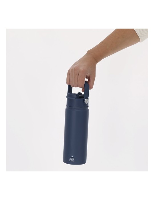 Bidon Thermique Alister Couleurs : noir Matières : acier inoxydable recyclé cadeau client original