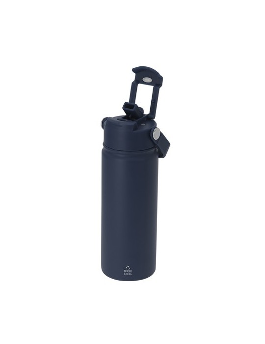Bidon Thermique Alister Couleurs : bleu marine Matières : acier inoxydable recyclé cadeau entreprise pas cher