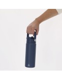 Bidon Thermique Alister Couleurs : blanc Matières : acier inoxydable recyclé objet publicitaire robuste
