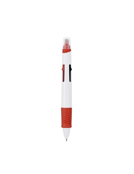 Stylo Multicolore Reggan Couleurs : rouge goodies publicitaire événementiel