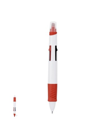 Stylo Multicolore Reggan Couleurs : rouge impression haute définition