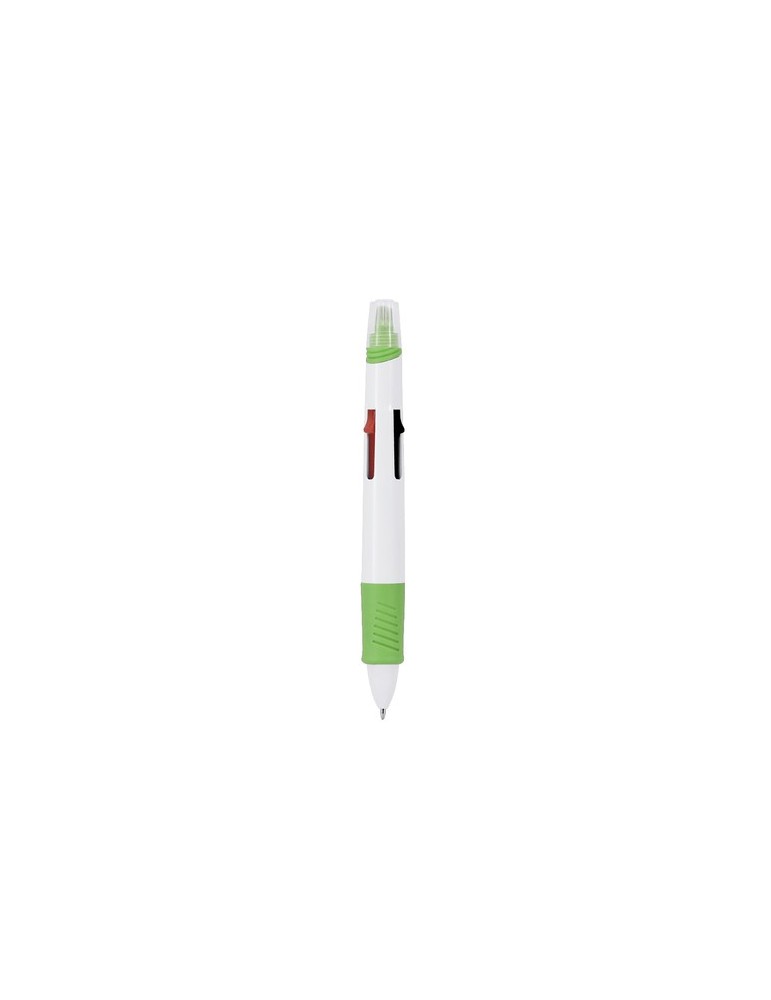 Stylo Multicolore Reggan Couleurs : vert personnalisable avec votre logo