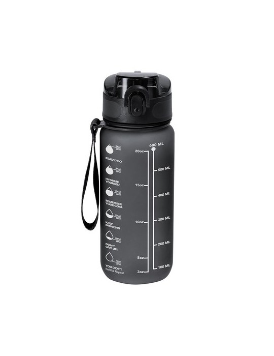 Bidon Dalbin Matières : PET recyclé Couleurs : noir marquage laser ultra précis