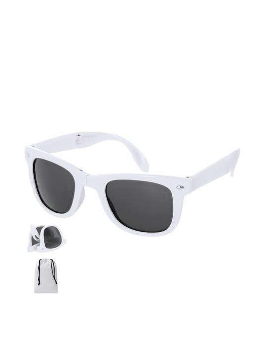 Lunettes de Soleil Lyron Couleurs : blanc personnalisable avec votre logo