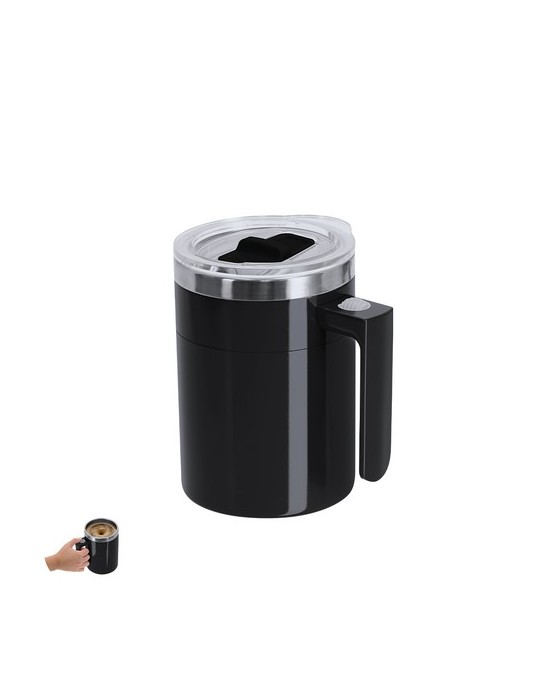 Tasse Mélangeur Waker Matières : acier inoxydable Couleurs : noir goodies publicitaire événementiel