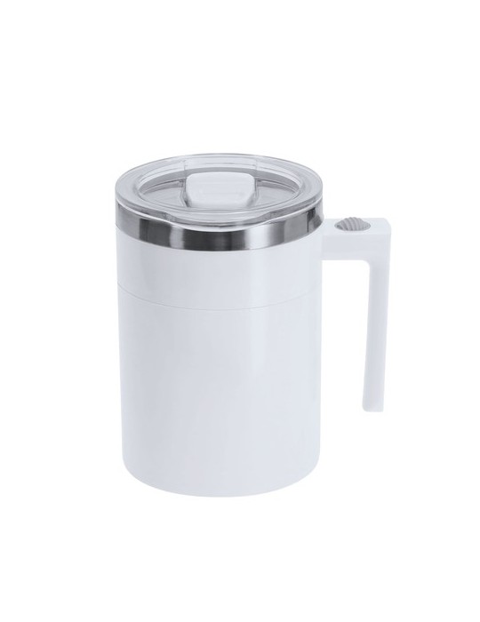 Tasse Mélangeur Waker Matières : acier inoxydable Couleurs : blanc personnalisable avec votre logo