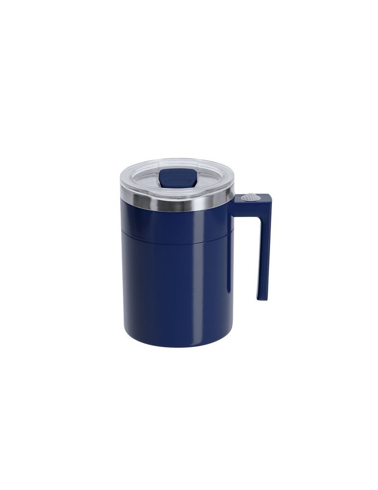 Tasse Mélangeur Waker Matières : acier inoxydable Couleurs : bleu marine cadeau entreprise pas cher