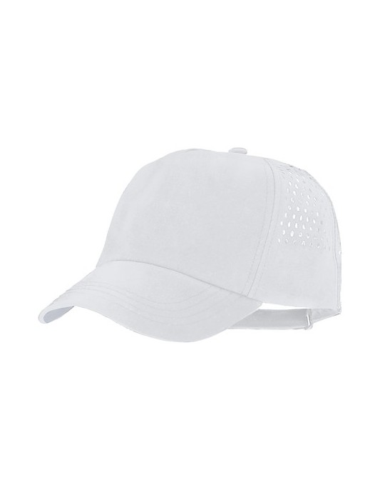 Casquette Ithaca Matières : microfibre Couleurs : blanc personnalisable avec votre logo