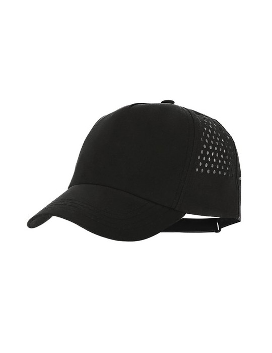 Casquette Ithaca Matières : microfibre Couleurs : noir cadeau entreprise pas cher