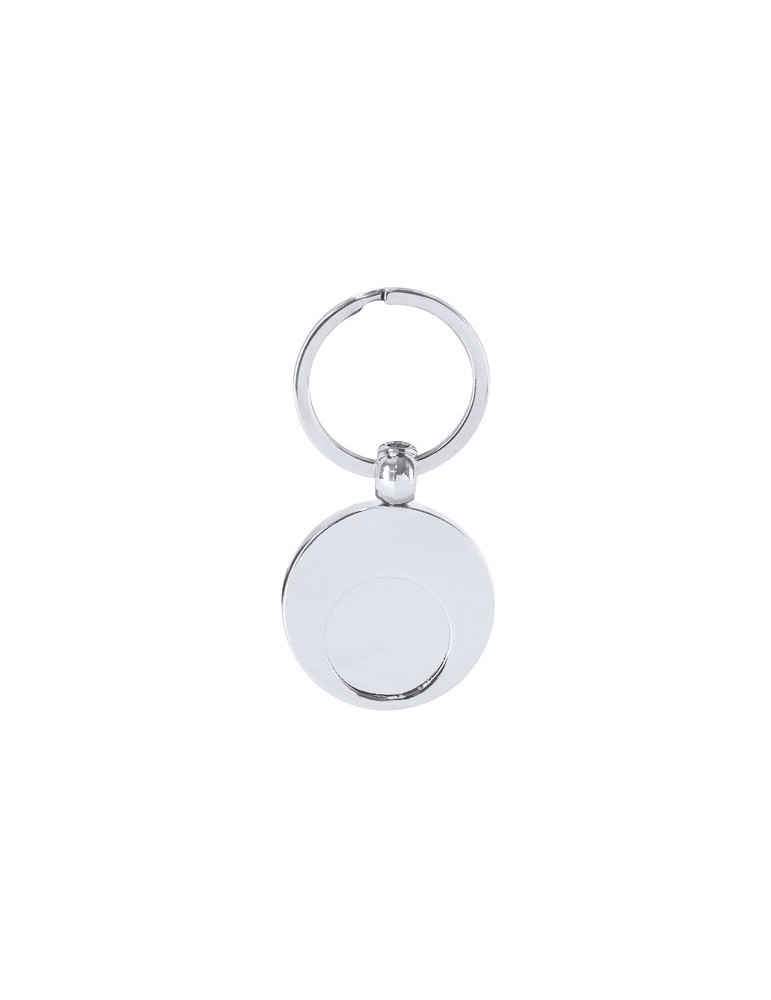 Porte-Clés Monnaie Mican Matières : métal Couleurs : argenté personnalisable avec votre logo