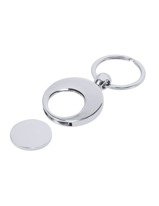 Porte-Clés Monnaie Mican Matières : métal Couleurs : argenté cadeau entreprise pas cher