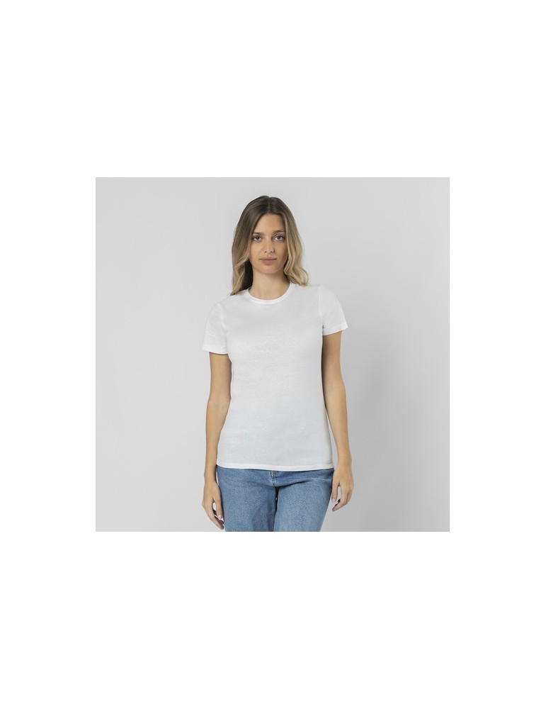 T-Shirt Femme Blanc Epika Matières : coton Taille textile : S Couleurs : blanc objet promotionnel éco-responsable