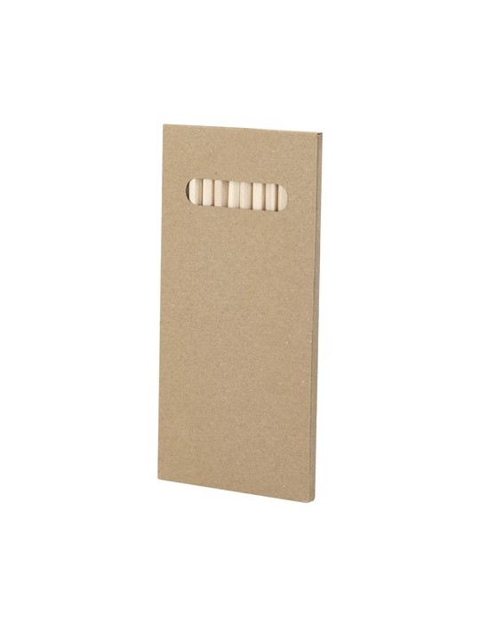 Boîte Crayons Wibar Matières : carton recyclé Couleurs : naturel goodies publicitaire événementiel