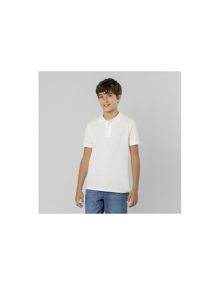Polo Enfant Blanc Charles Matières : coton Taille textile : 9/10 ans Couleurs : blanc personnalisation rapide en France