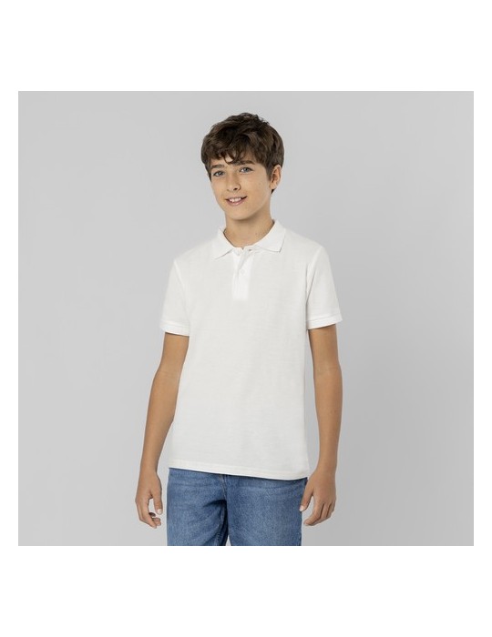 Polo Enfant Blanc Charles Matières : coton Taille textile : 9/10 ans Couleurs : blanc personnalisation rapide en France