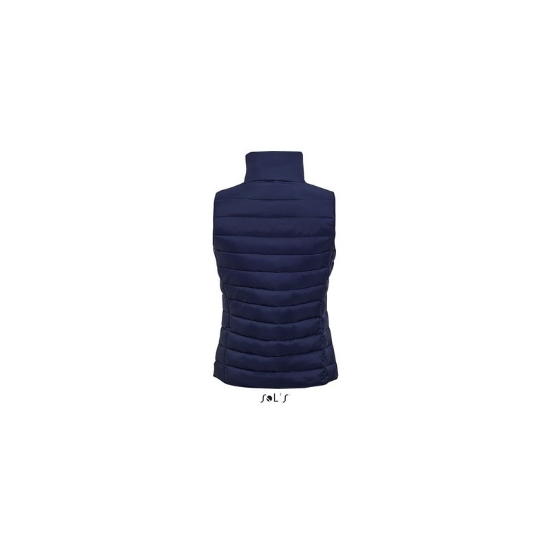 Gilet Bodywarmer Femme Personnalisé Éco-responsable - WAVE Taille textile : XXL Couleurs : bleu marine goodies entreprise design