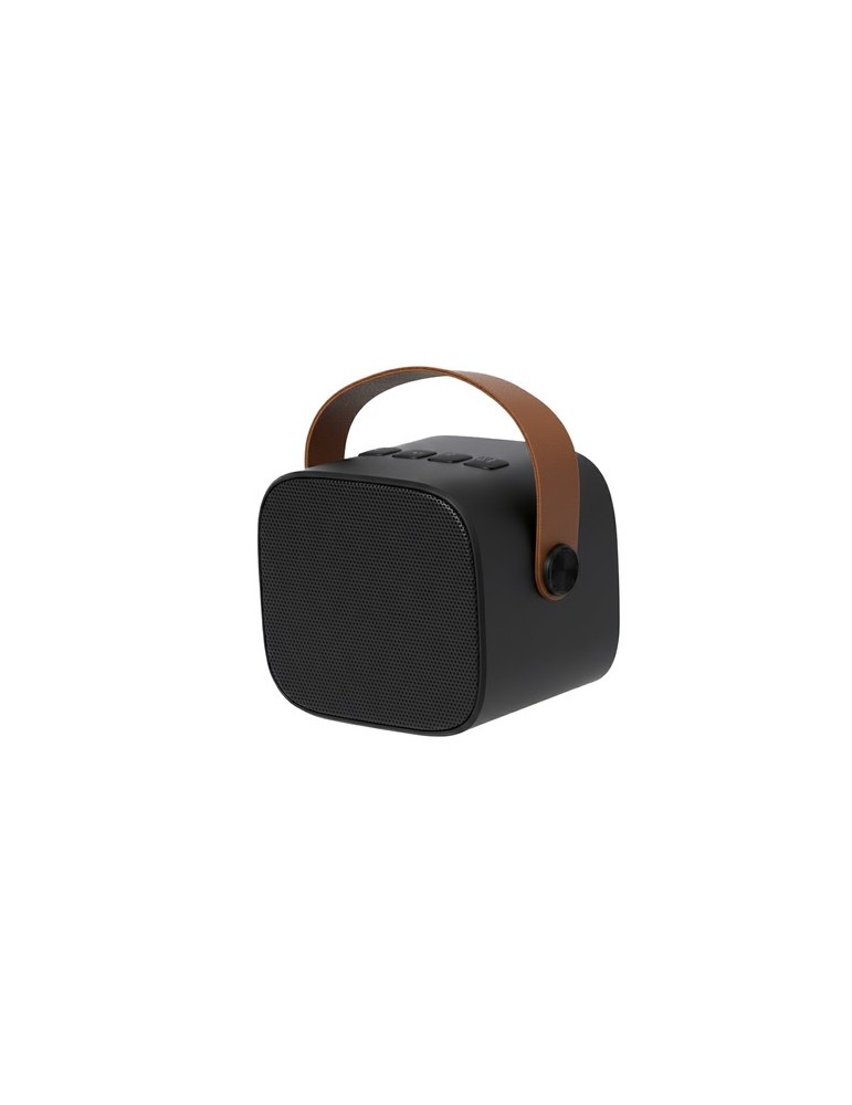 Haut-Parleur Matjoy Matières : ABS recyclé Couleurs : noir impression haute définition