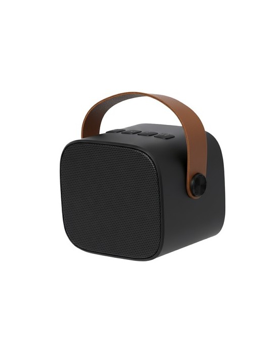 Haut-Parleur Matjoy Matières : ABS recyclé Couleurs : noir impression haute définition