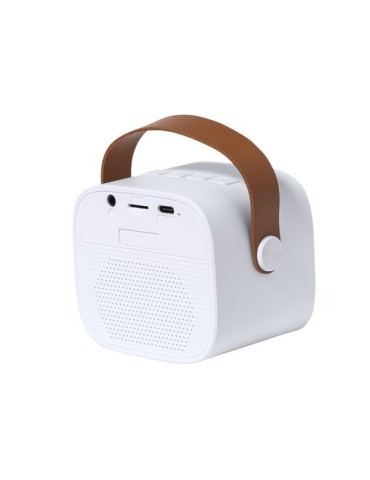 Haut-Parleur Matjoy Matières : ABS recyclé Couleurs : blanc objet promotionnel éco-responsable
