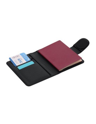 Étui Passeport Traqueur Rebec Matières : PU Couleurs : noir marquage laser ultra précis
