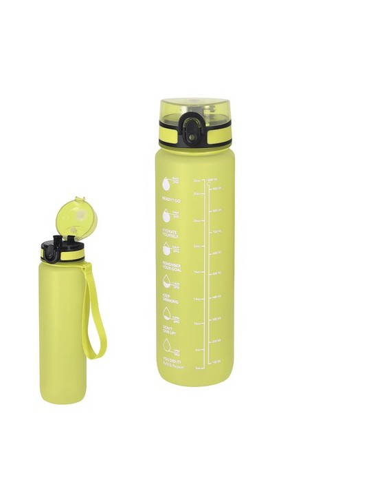 Bidon Trarun Matières : PET recyclé Couleurs : jaune personnalisation rapide en France