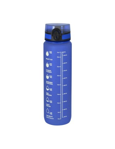 Bidon Trarun Matières : PET recyclé Couleurs : bleu marquage laser ultra précis