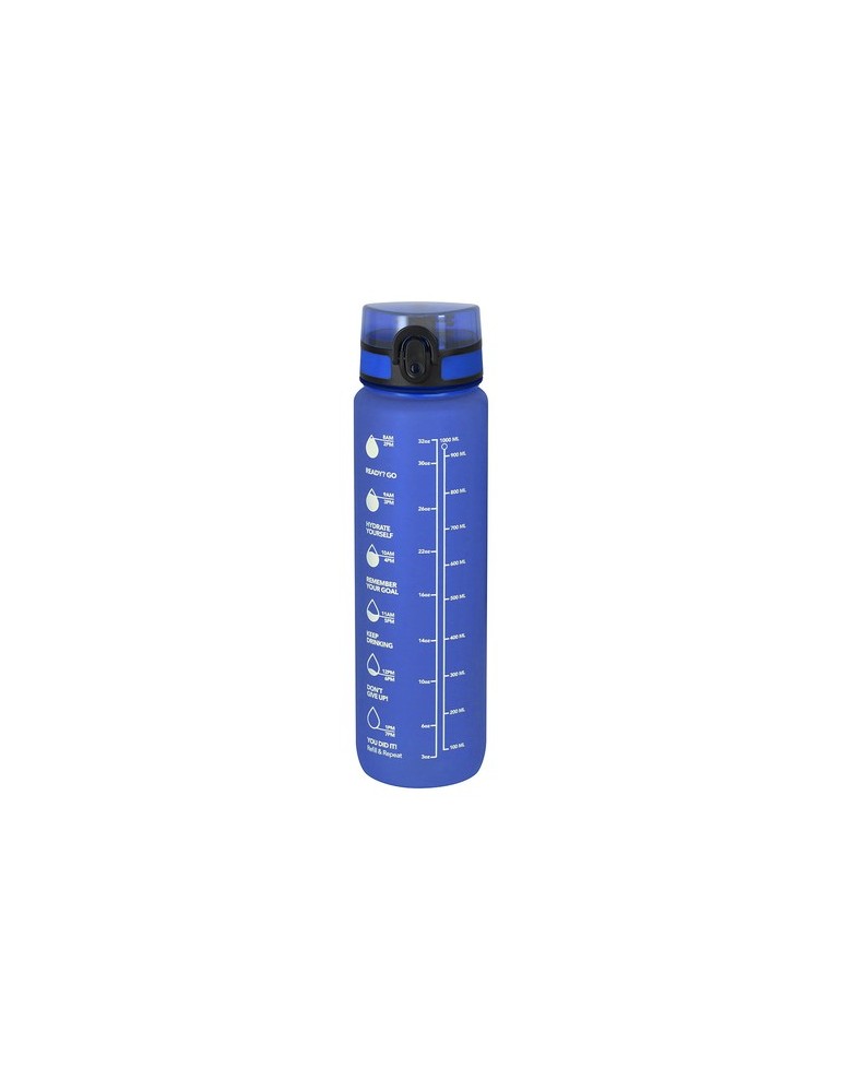 Bidon Trarun Matières : PET recyclé Couleurs : bleu marquage laser ultra précis