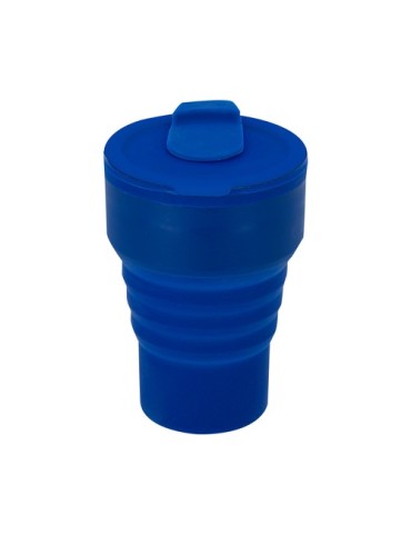 Verre Pliable Roric Matières : silicone Couleurs : bleu goodies publicitaire événementiel