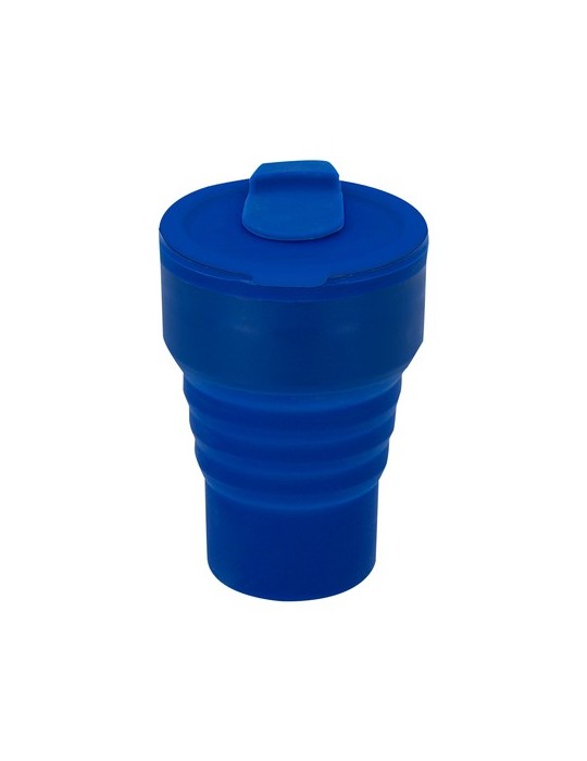 Verre Pliable Roric Matières : silicone Couleurs : bleu goodies publicitaire événementiel