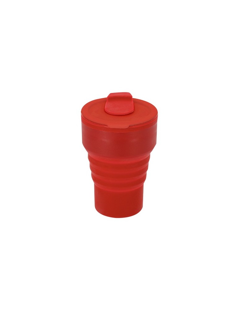 Verre Pliable Roric Matières : silicone Couleurs : rouge cadeau entreprise pas cher