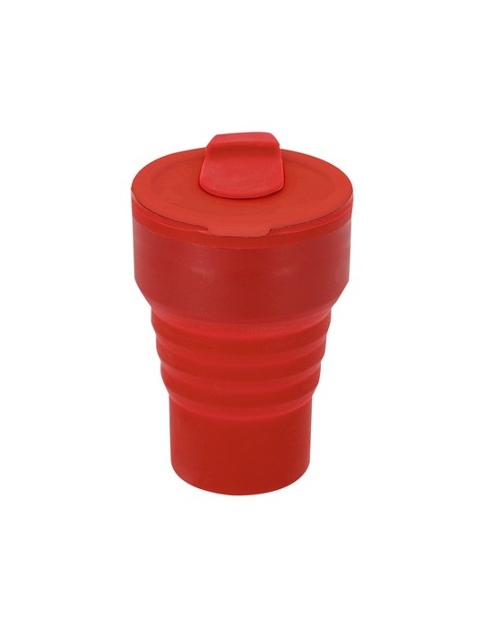 Verre Pliable Roric Matières : silicone Couleurs : rouge cadeau entreprise pas cher