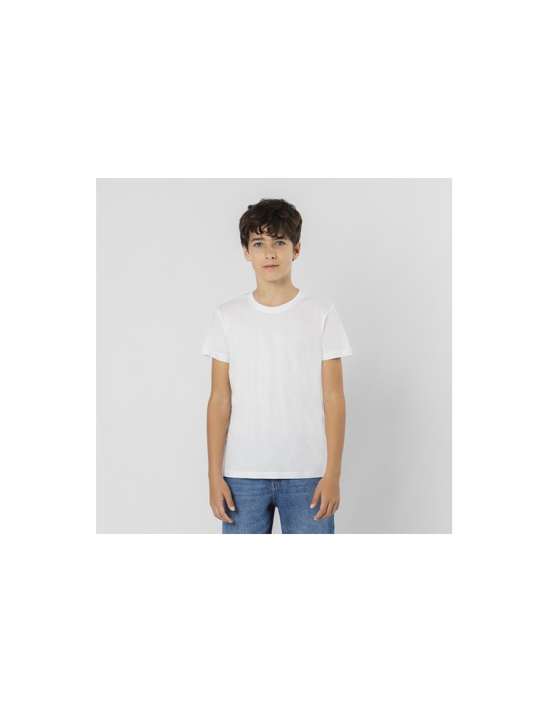 T-Shirt Enfant Blanc Epika Matières : coton Taille textile : 7/8 ans Couleurs : blanc personnalisation rapide en France