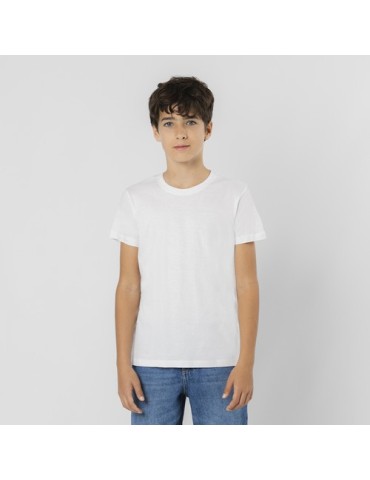 T-Shirt Enfant Blanc Epika Matières : coton Taille textile : 9/10 ans Couleurs : blanc objet promotionnel éco-responsable