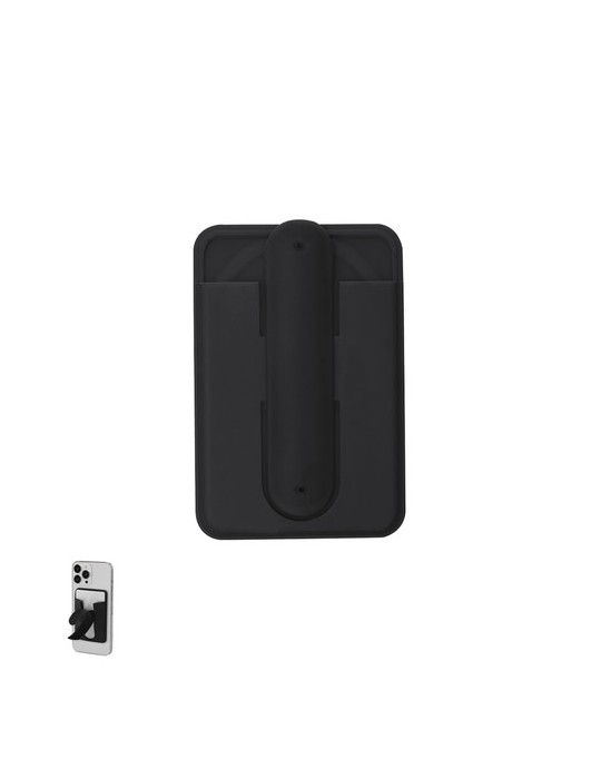 Support Porte-Cartes Roch Matières : silicone Couleurs : bleu personnalisation rapide en France